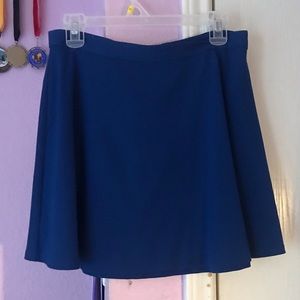 Blue skater skirt
